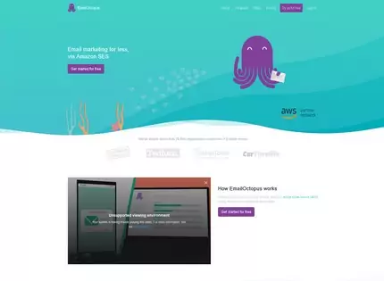 Homepage - EmailOctopus Review