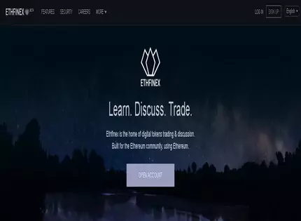 Homepage - Ethfinex Review