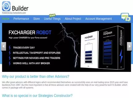 Homepage - FX-Builder Review