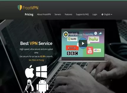 Homepage - Froot VPN Review