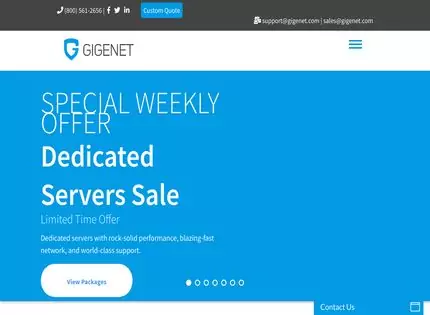 Homepage - GigeNET Review