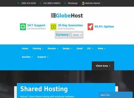 Homepage - GlobeHost Review