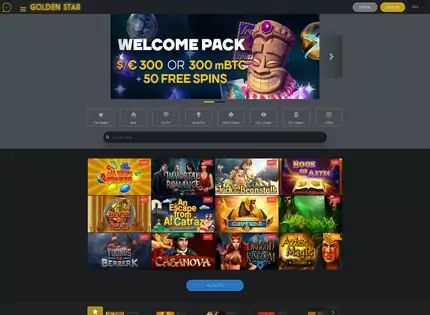 Homepage - Golden Star Casino Review