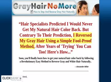 Homepage - Gray Hair No More Review