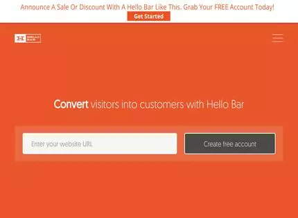 Homepage - Hello Bar Review