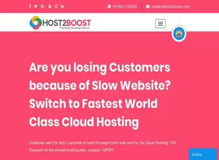 Homepage - Host2Boost Review