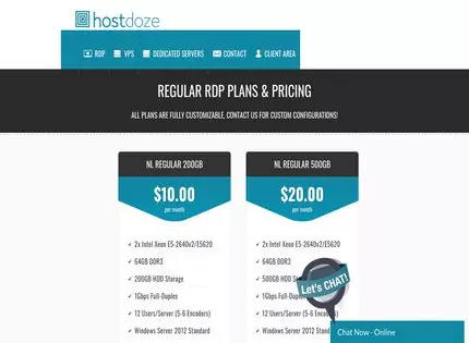 Homepage - HostDoze Review
