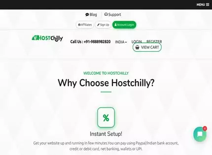 Homepage - Hostchilly.com Review