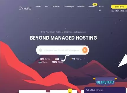 Homepage - Hostiso Review