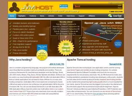 Homepage - JVM Host Review