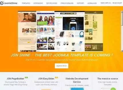 Homepage - JoomlaShine Review