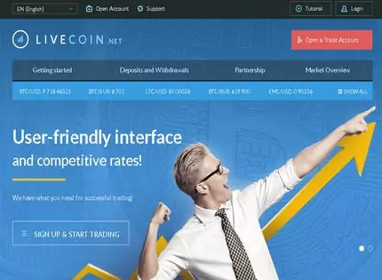 Homepage - Livecoin Review