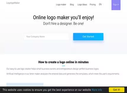 Homepage - Logo Type Maker Review
