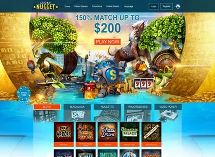 Homepage - Lucky Nugget Casino Review