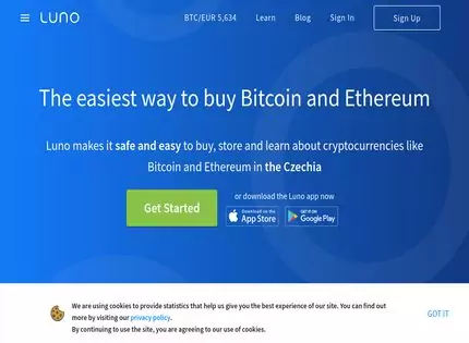 Homepage - Luno Review
