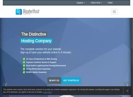 Homepage - MaxterHost Review