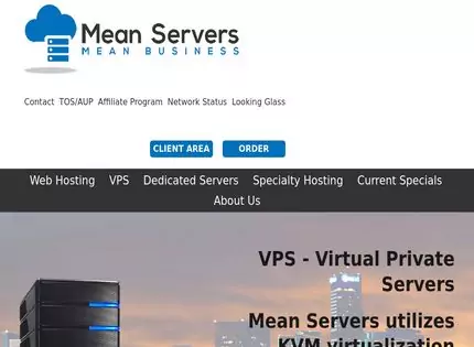 Homepage - Mean Servers Review