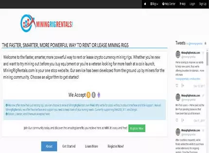 Homepage - Mining Rig Rentals Review