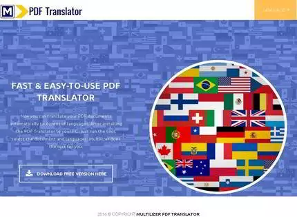 Homepage - Multilizer PDF Translator Review