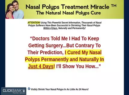 Homepage - Nasal Polyps Treatment Miracle Review