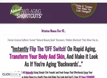 Homepage - Natural Anti-aging Shortcuts Review