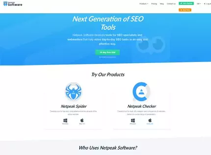 Homepage - Netpeak Software Review