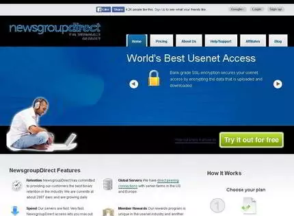Homepage - NewsgroupDirect Review