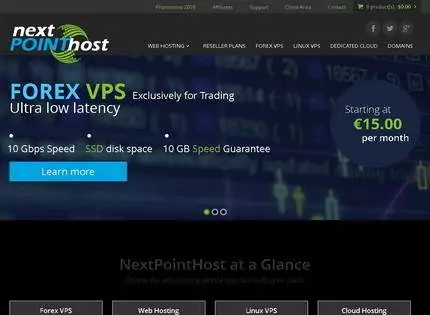 Homepage - NextPointHost Review