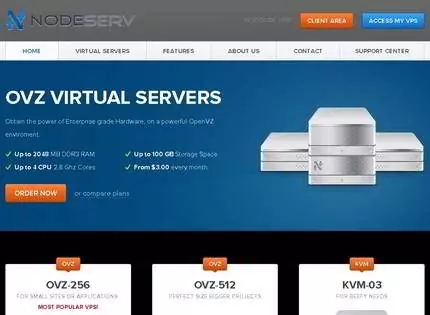 Homepage - Nodeserv Review
