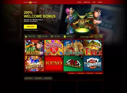 Homepage - Planet 7 Casino Review