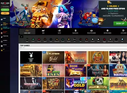 Homepage - PlayAmo Casino Review