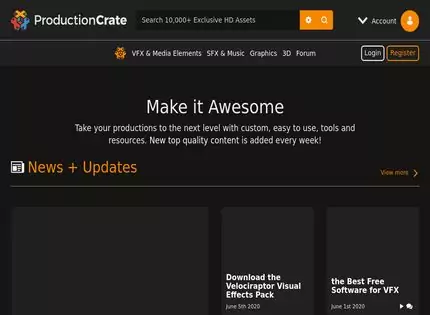 Homepage - ProductionCrate Review