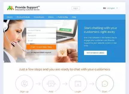 Homepage - ProvideSupport Review