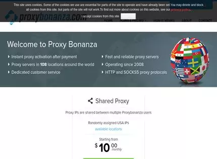 Homepage - Proxy Bonanza Review