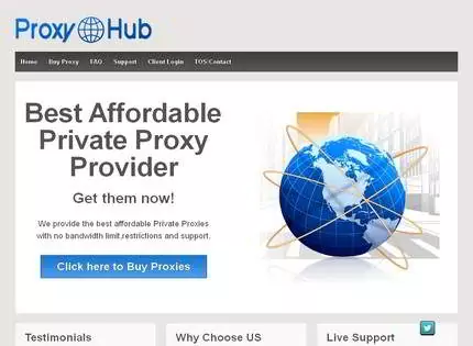 Homepage - Proxy Hub Review
