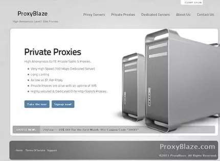 Homepage - ProxyBlaze Review