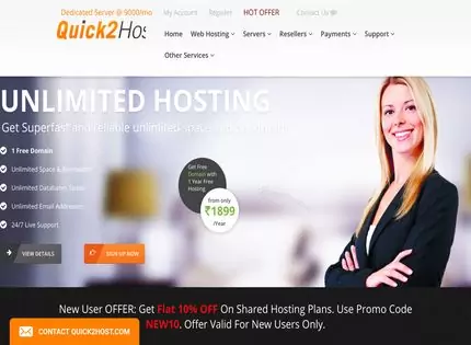 Homepage - Quick2Host Review