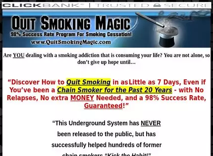Homepage - Quit Smoking Magic Review