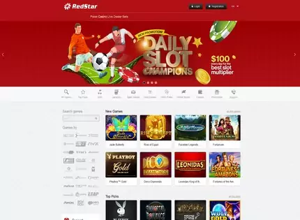 Homepage - Red Star Casino Review