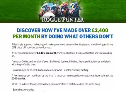 Homepage - Rogue Punter Review