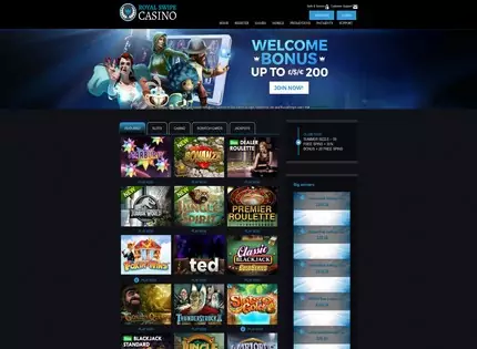 Homepage - Royal Swipe Casino Review