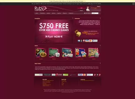 Homepage - Ruby Fortune Casino Review