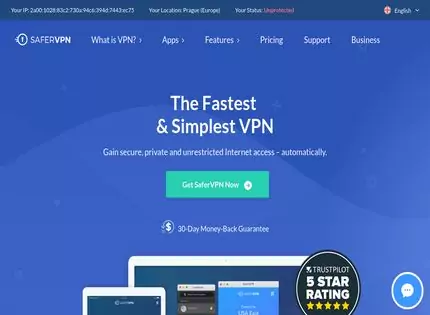 Homepage - SaferVPN Review