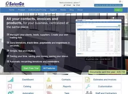 Homepage - SalenGo Review
