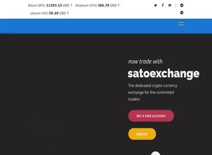 Homepage - SatoExchange Review