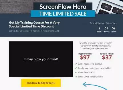 Homepage - ScreenFlow Hero Review