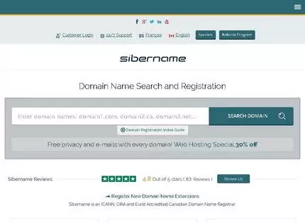 Homepage - Sibername Review