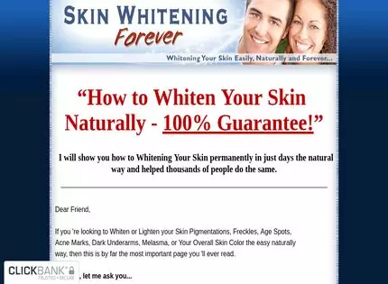 Homepage - Skin Whitening Forever Review