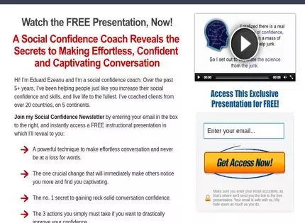Homepage - Social Confidence Secrets Review