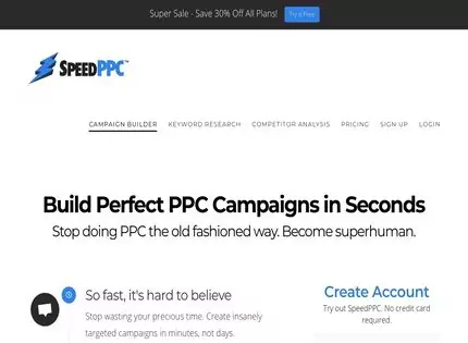 Homepage - SpeedPPC Review
